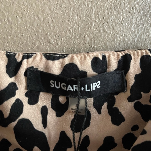 Leopard Midi Slip dress Sugarlips - Picture 3 of 4
